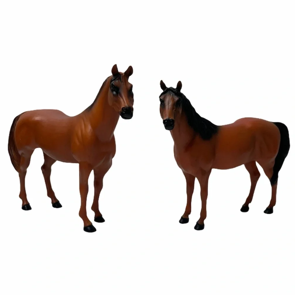 Horses Vintage Rare Antique Set of 2 Vintage Toys Equestrian Farm Cowboy Ranch